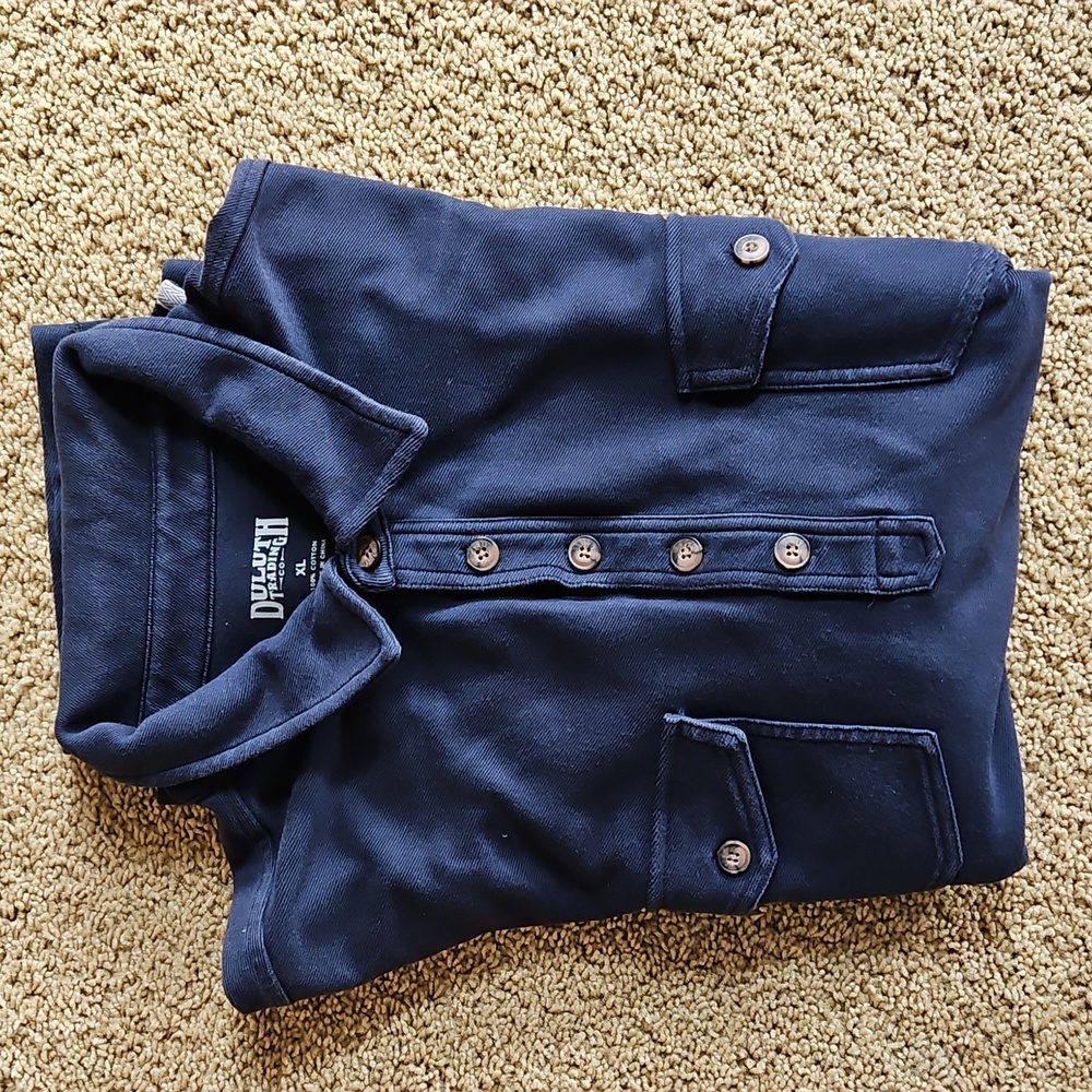 Men's Duluth Navy Blue Shirt